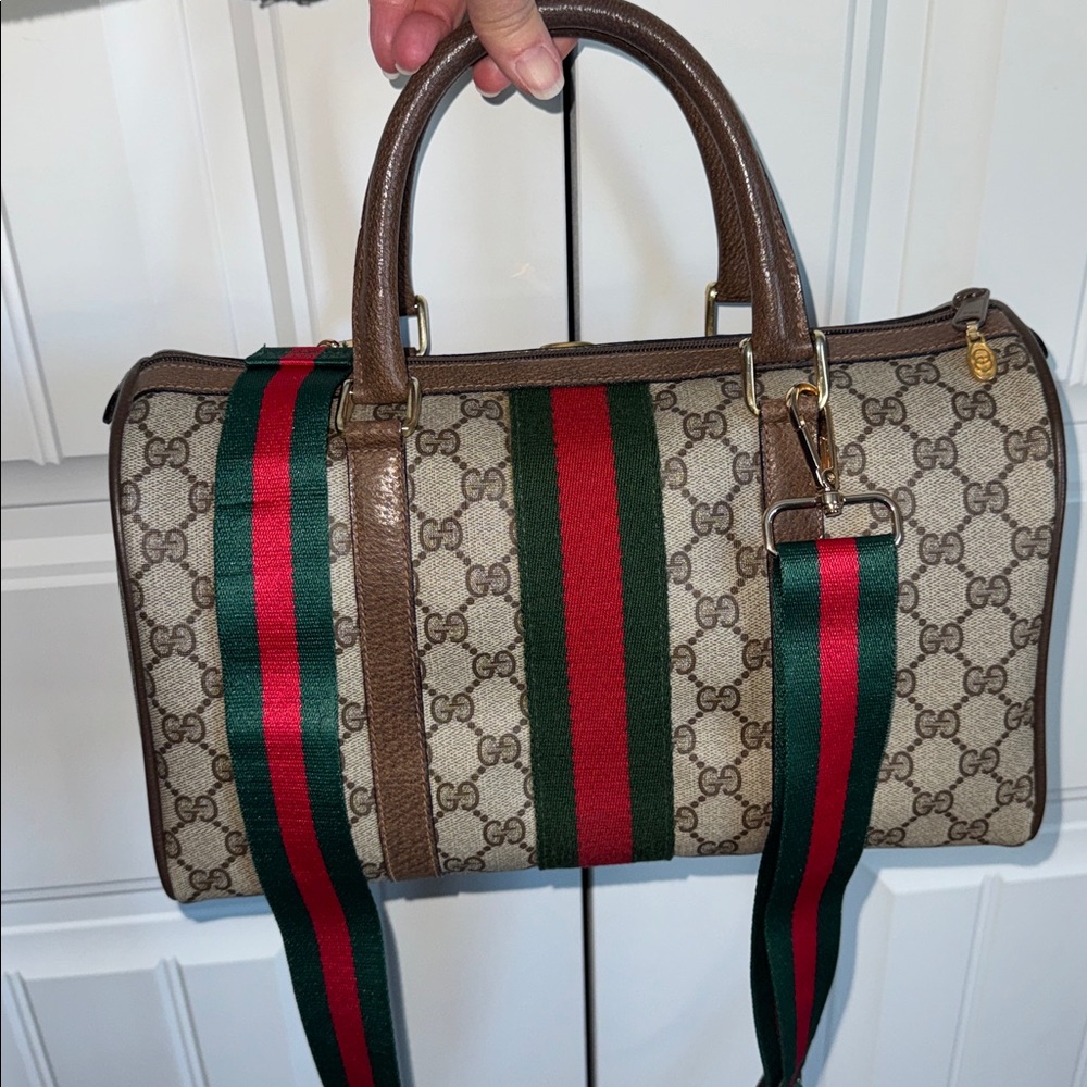GUCCI GG Supreme Boston Bag - Picture 3 of 15